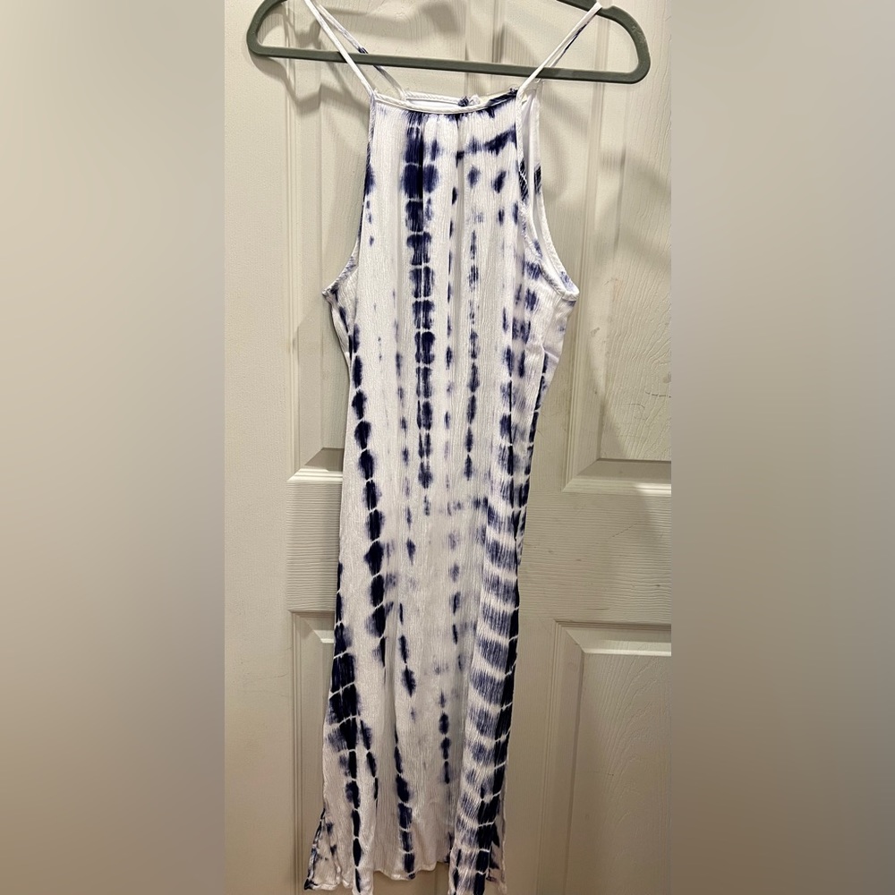 White and Blue Ginger Summer Dress